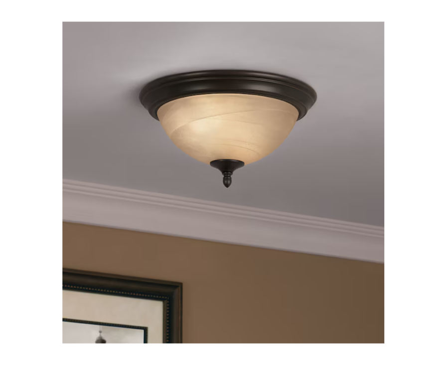 World Imports WI838688 Montpellier 2 Light Flush Mount Ceiling Fixture