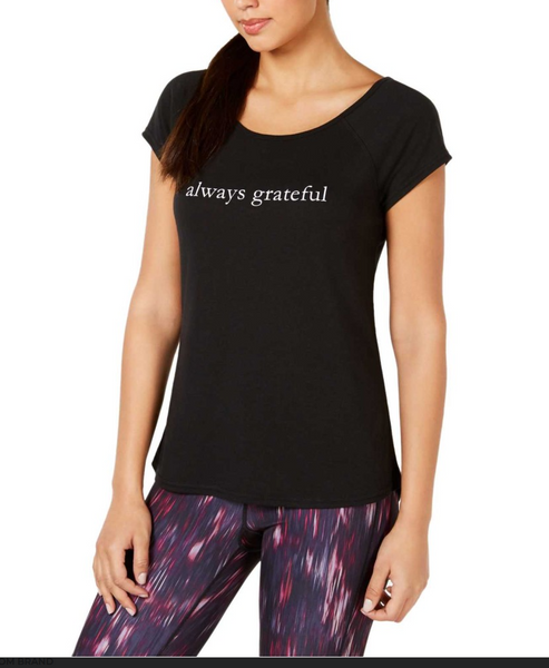 Ideology Women's Always Grateful Strappy-Back T-Shirt, Size Small