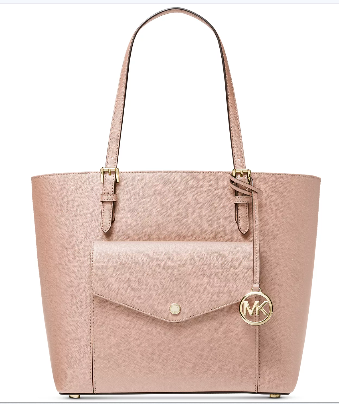 Michael Kors Jet Set Snap Pocket Leather Tote