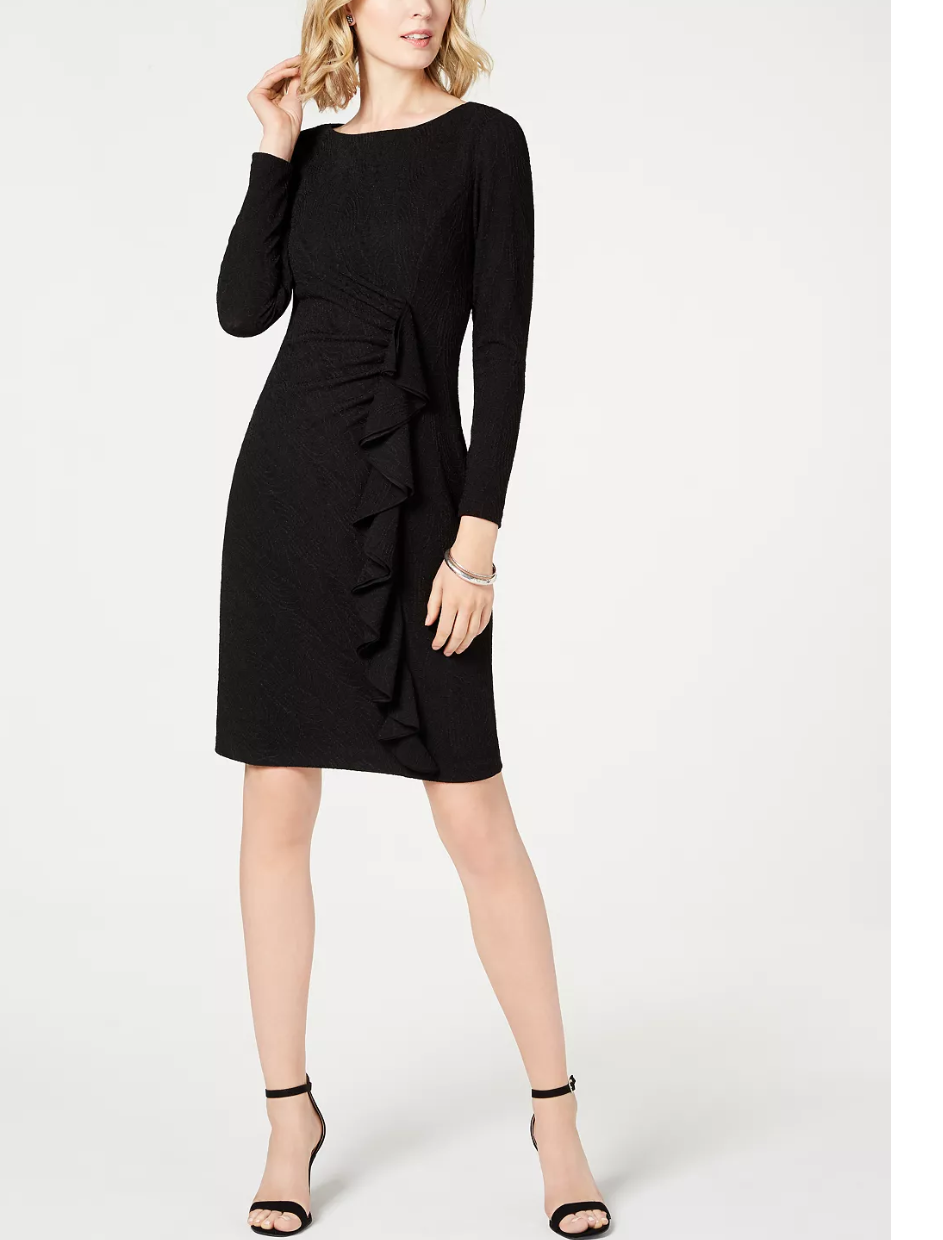 Jessica Howard Womens Ruffled Cocktail Sheath Dress – Vanessa Jane Jessica Howard Womens Ruffled Cocktail Sheath Dress – Vanessa Jane