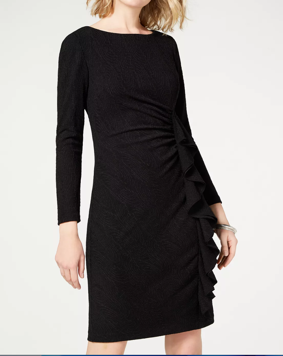 Jessica Howard Womens Ruffled Cocktail Sheath Dress Vanessa Jane Jessica Howard Womens Ruffled Cocktail Sheath Dress Vanessa Jane