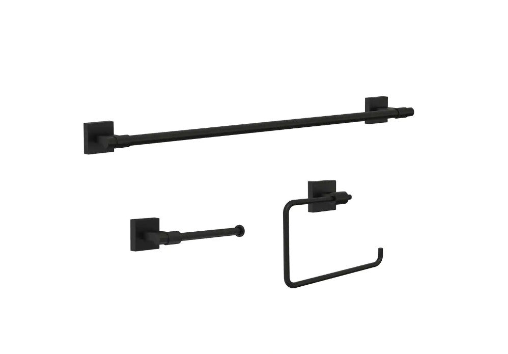 Franklin Brass Maxted 3-Piece Bath Hardware Set with Towel Ring