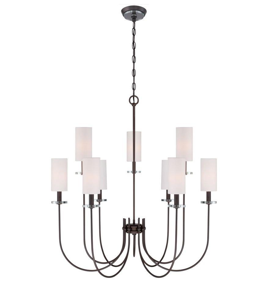 Monroe Collection 9-Light Bronze Chandelier (WI973797)