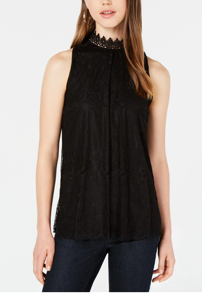 BCX Juniors Lace Top, Size Medium