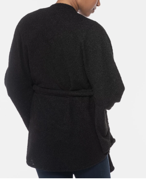 Inc International Concepts Sherpa Faux Fur Belted Kimono, One Size