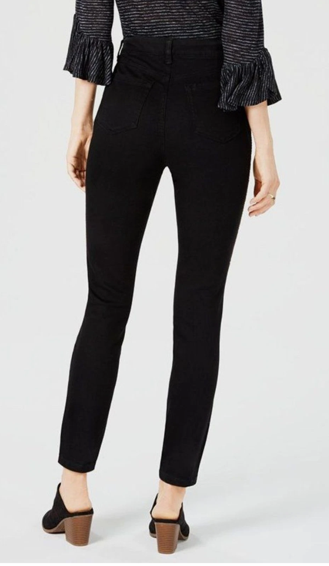 Style & Co Petite Chain-Embellished High-Rise Skinny Jeans, Size 4P