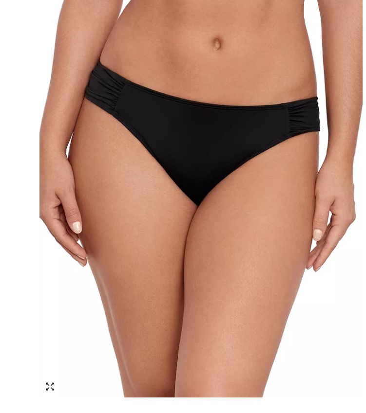 Lauren Ralph Lauren Womens Shirred Side Tab Hipster Swim Bottom, size 10