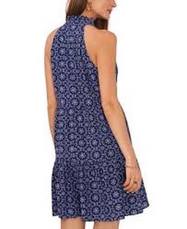 1.STATE Women's Printed Sleeveless Tiered Swim-Dress Cover-Up