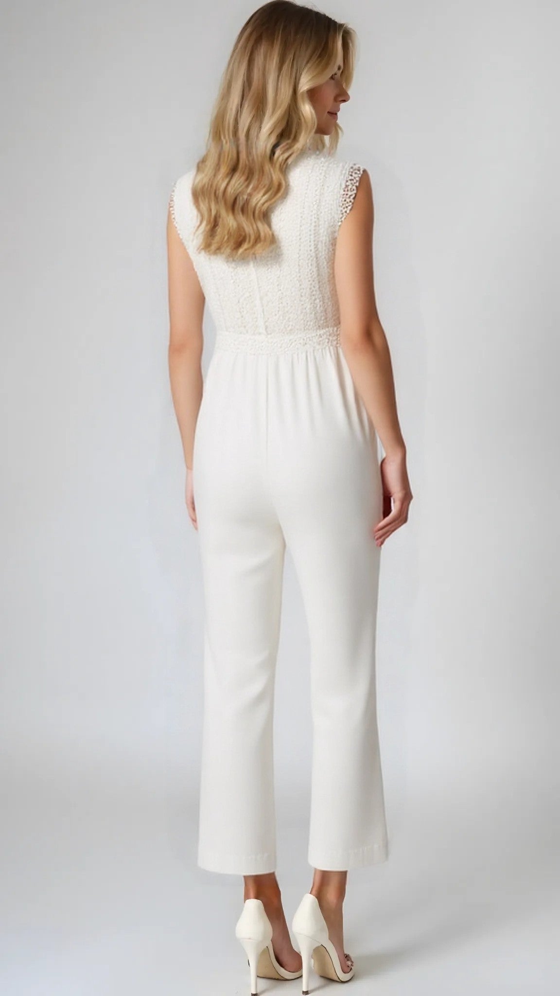 Tahari Asl Lace Wide-Leg Jumpsuit