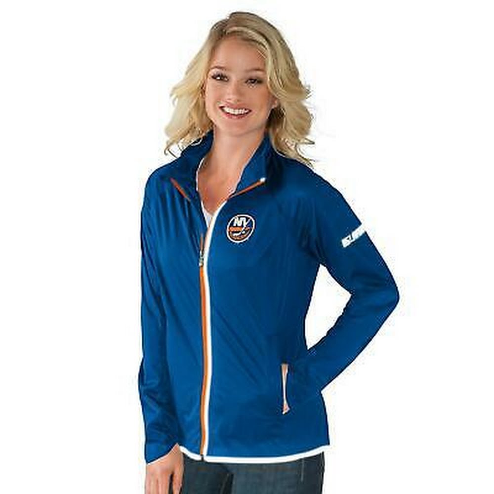 NHL New York Islander Women Light Weight Full Zip Jacket