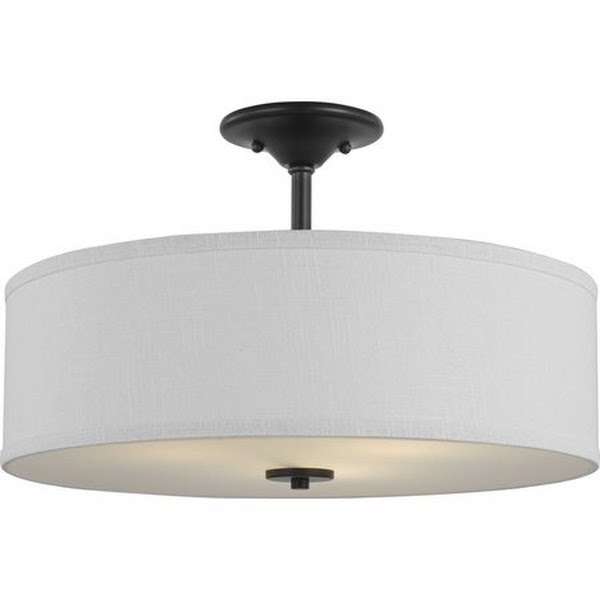 Progress Lighting Inspire 18 Inch 3 Light Semi Flush Mount Inspire - P350167-143