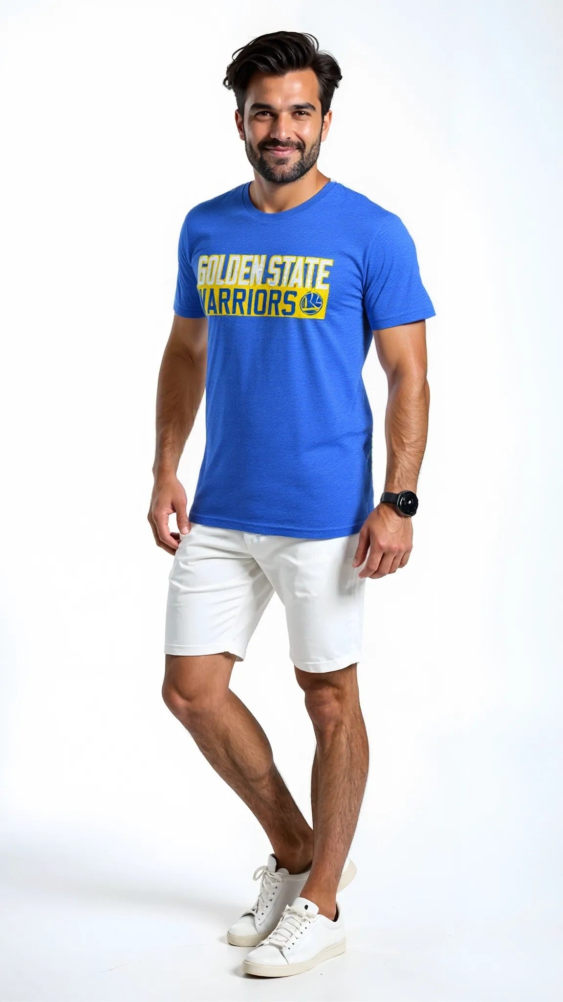 NBA Golden State Warriors Mens Premium Triblend Crew Tee, Large