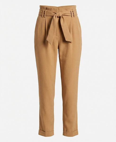 International Concepts Tapered-Leg Paperbag Pants,Size 10