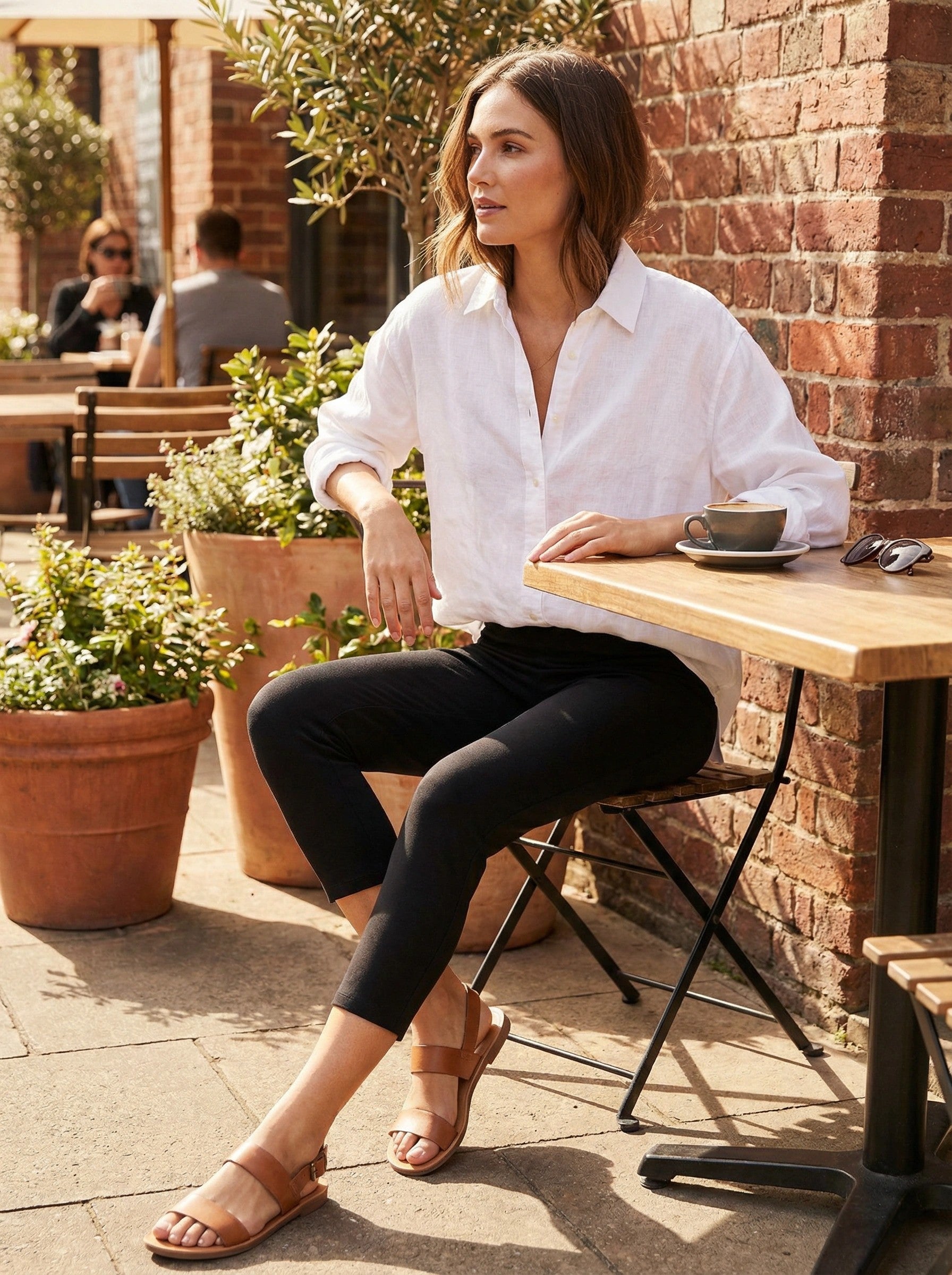 Narciso Rodriguez Womens Small Stretch Racer Stripe Side Leggings Pants, Small