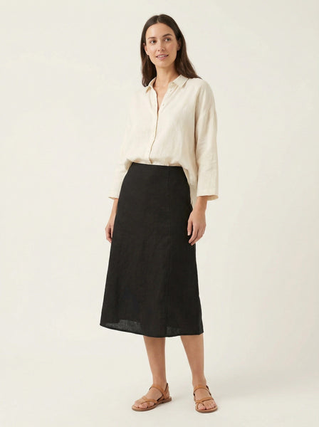 Fiori Di Lino Rinascente Skirt, 100% Linen, Size 42/Medium