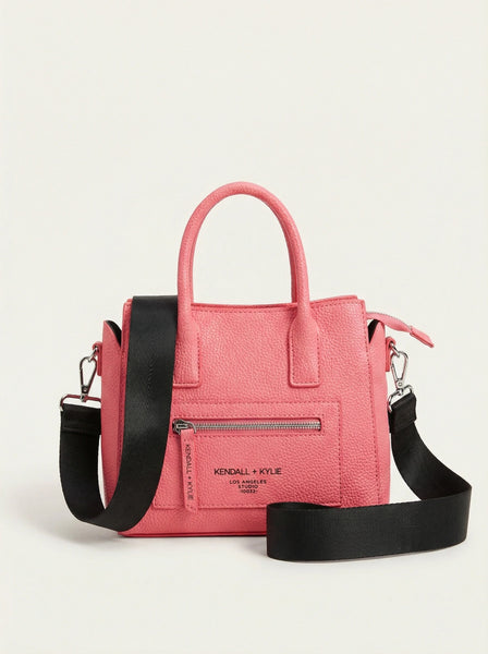 Kendall + Kylie Purse Mini Pink Pebbled Texture Handbag