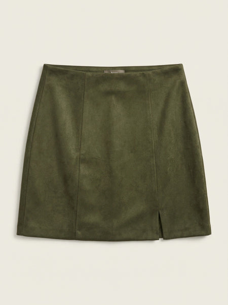 Loft Womens Faux-Suede Miniskirt, Size 4