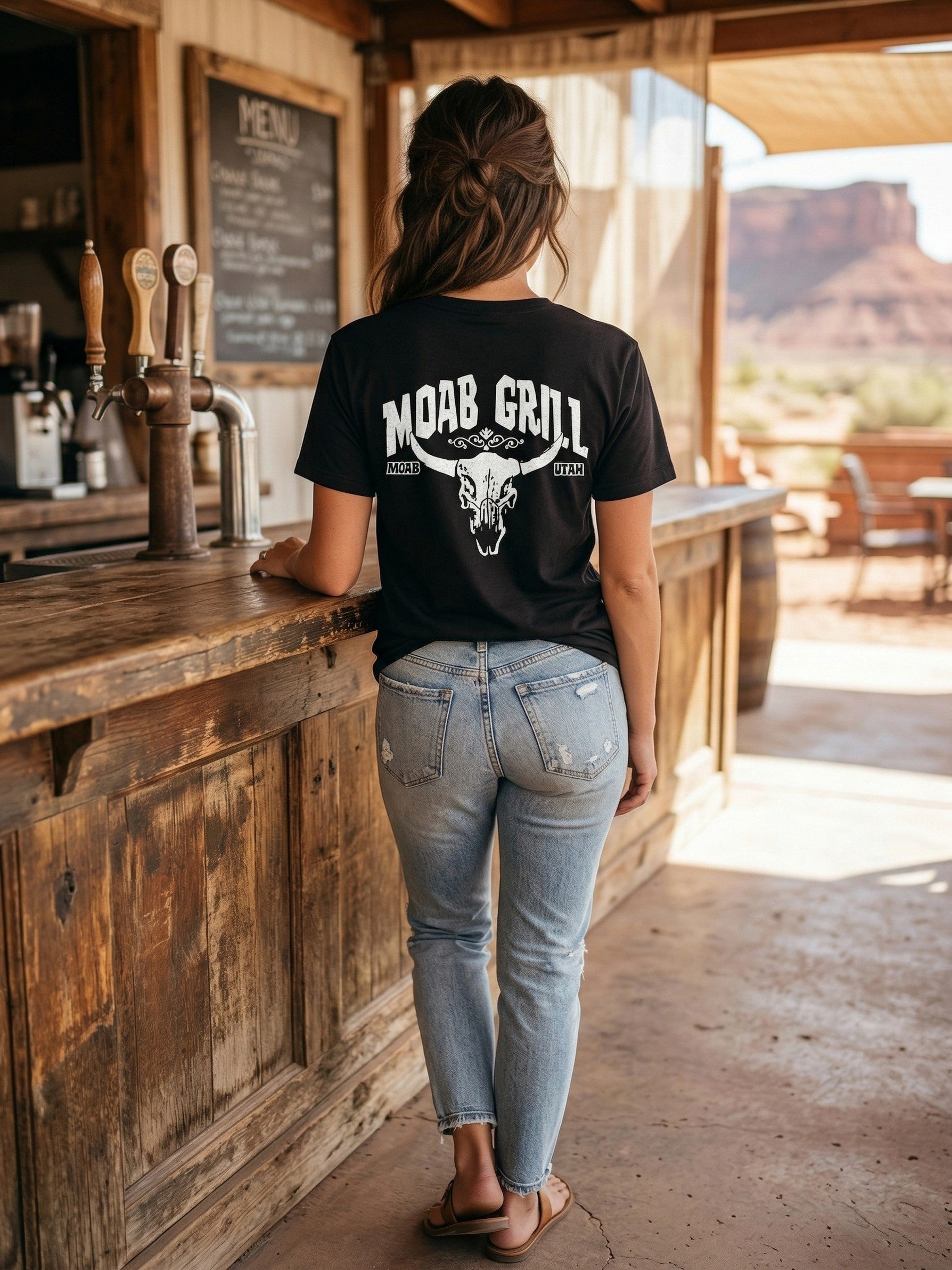 Moab Grill Utah Unisex T-Shirt, Size Large