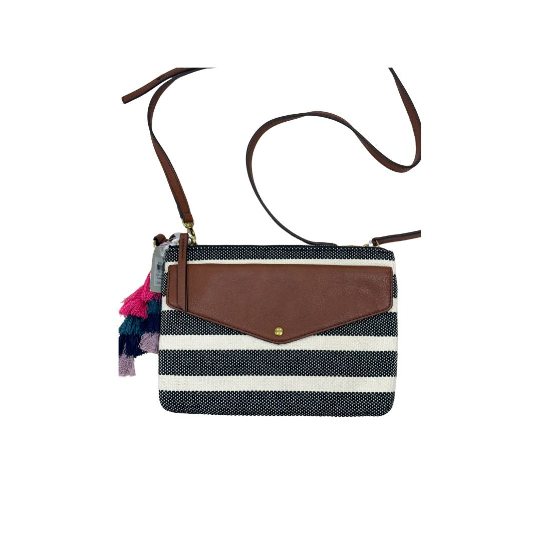 Fossil Stripe Small Crossbody MultiGold