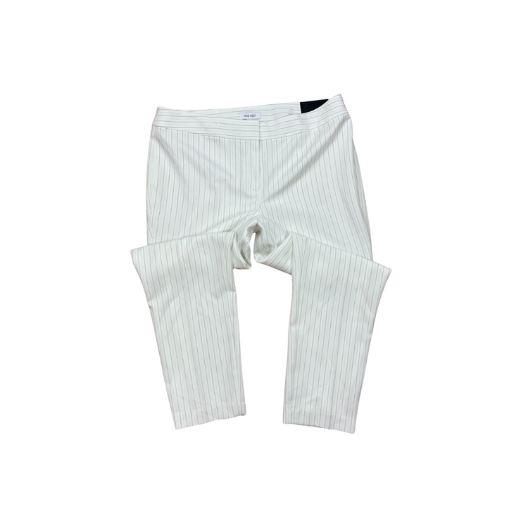 Nine West Lily Multi Stripe Plus Size Pinstripe Skinny Pants, 18W