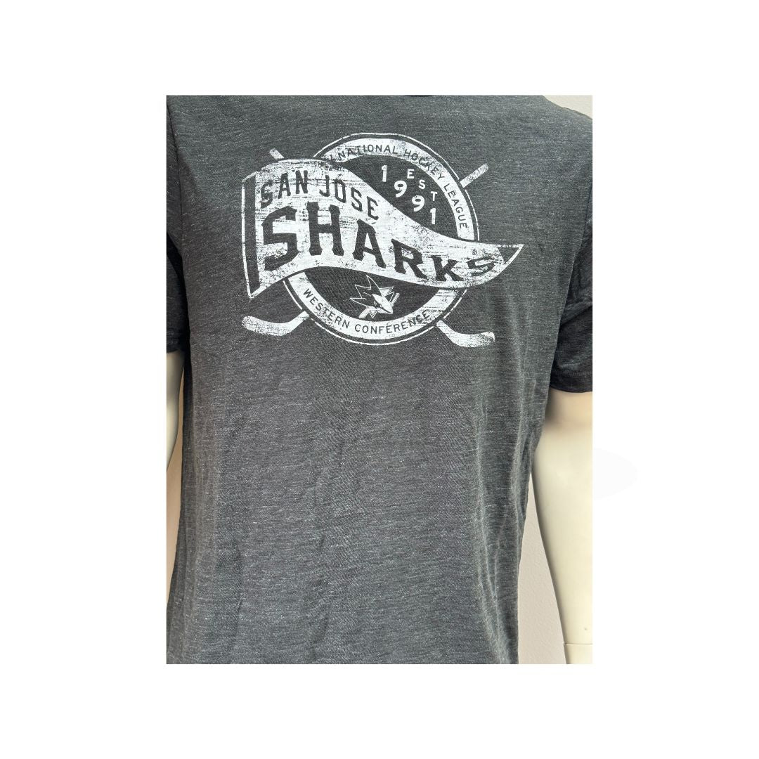 NHL San Jose Sharks Glorious Finish Short Sleeve Crew Neck Tee, Large