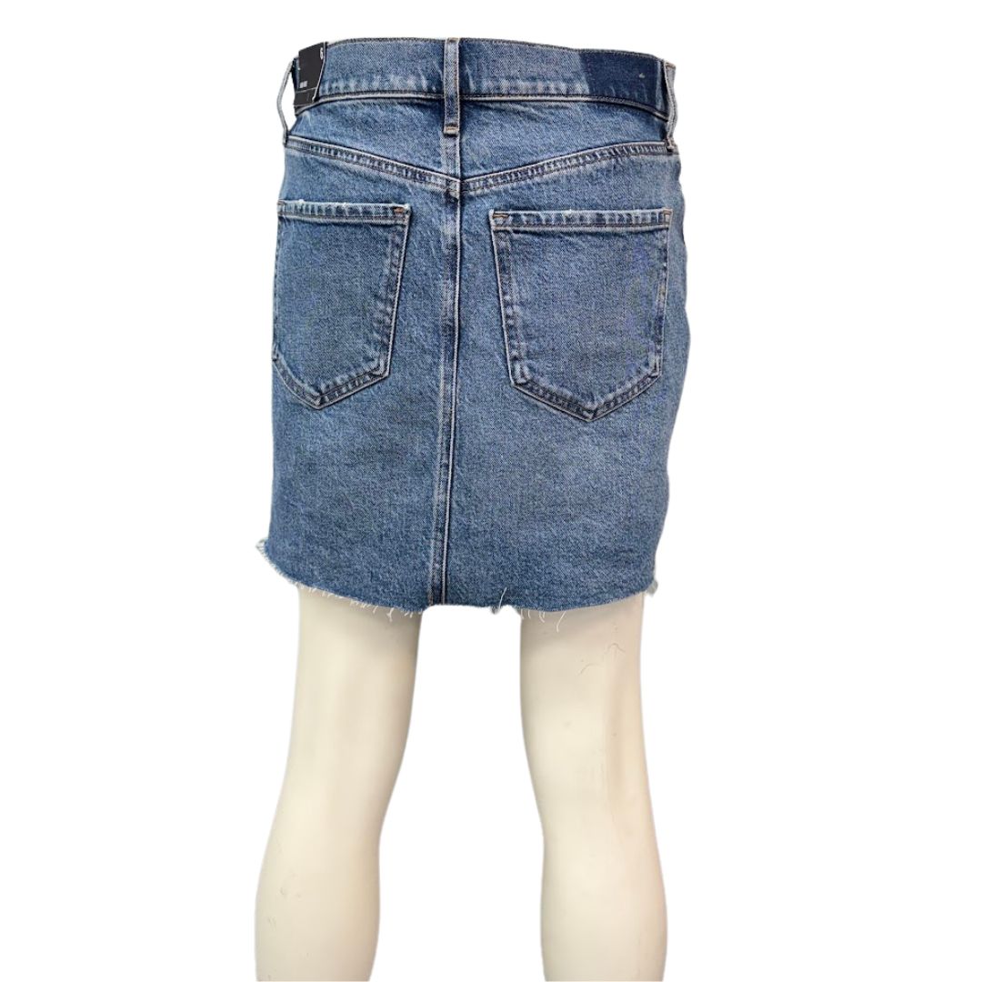 Express Womens High Rise Denim Mini Skirt, Size 6