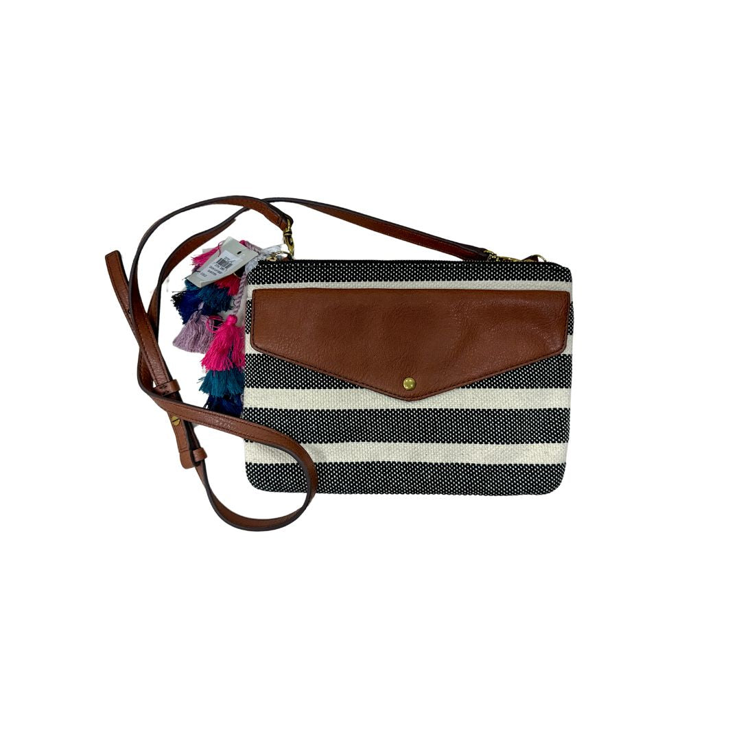 Fossil Stripe Small Crossbody MultiGold