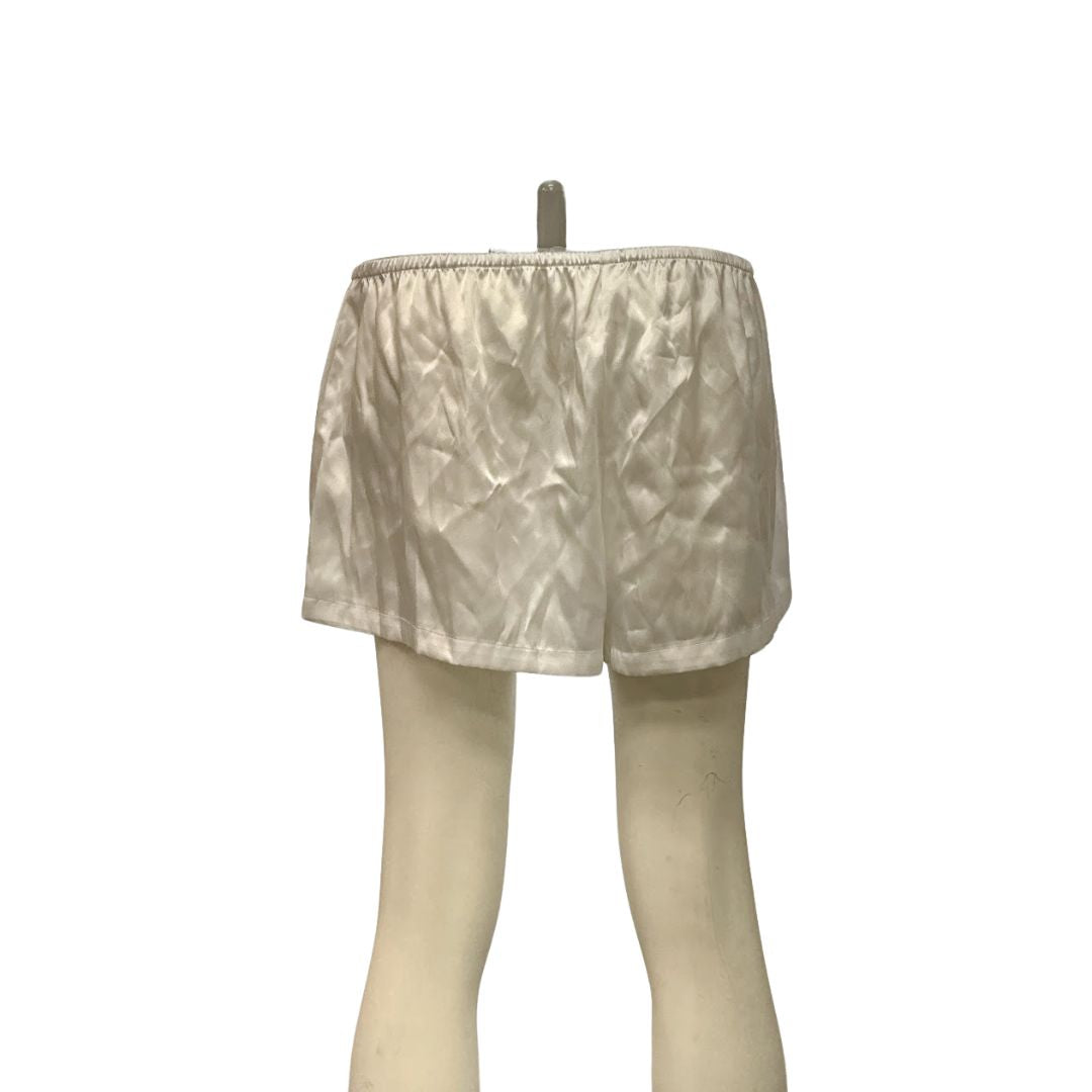 Linea Donatella Bride Embroidered Boyfriend Shorts,Size Large