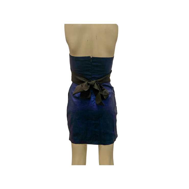 Forever 21 Sleeveless Blue Strapless Formal Dress, Size Medium