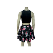 Sequin Hearts Juniors 2-Pc. Crop Top and Floral-Print Skirt,Size 5