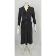 Anne Klein Womens DOT Long Sleeve Button Down Dress, Size 4