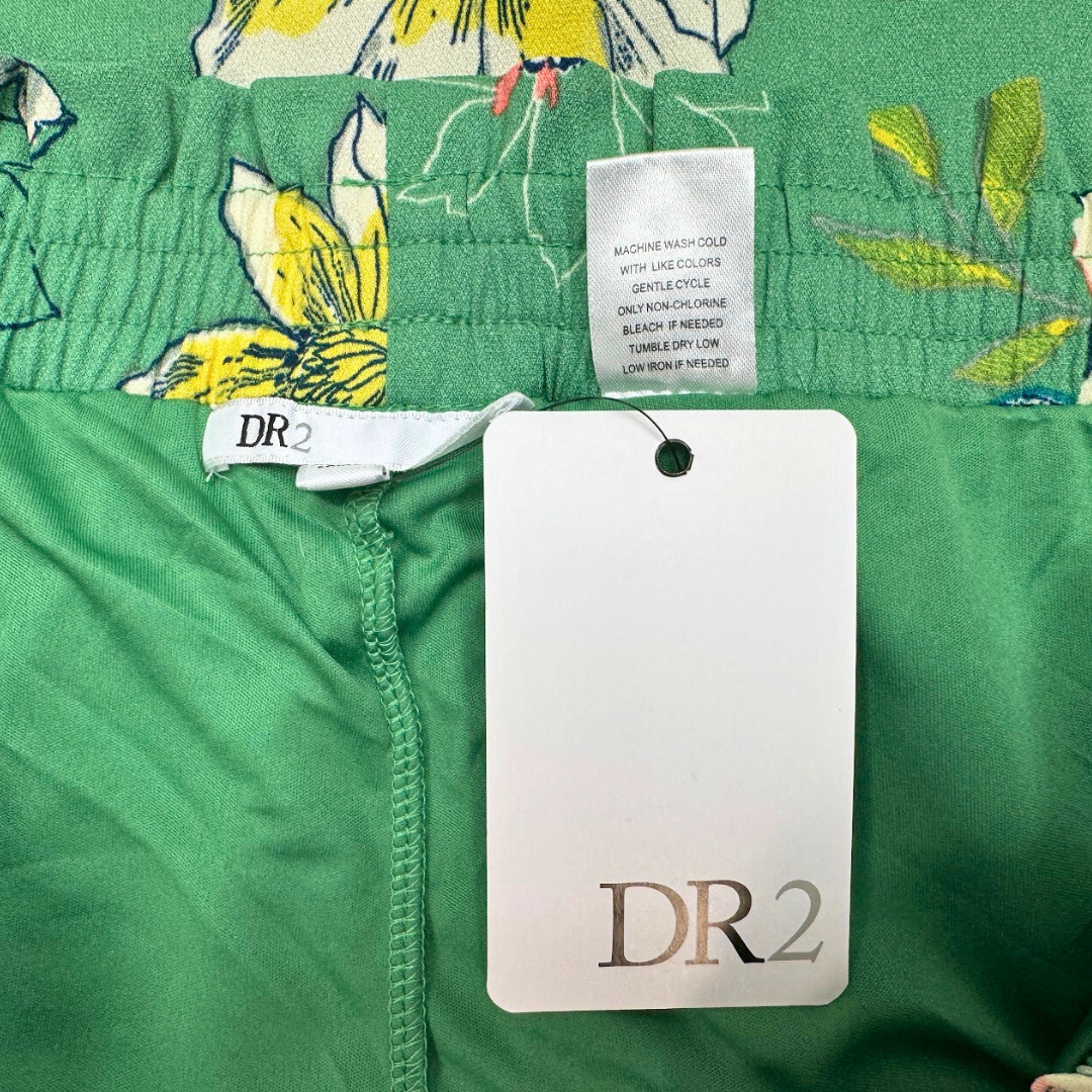 Dr2 by Daniel Rainn Green floral skirt, Size XL