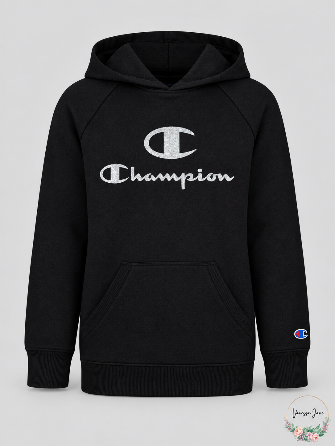 Champion Big Girls Glitter C Script Hoodie – stock photo, Vanessa Jane