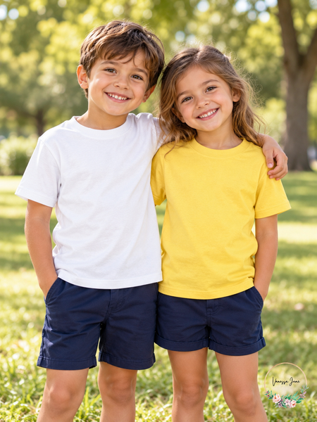 Clementine Everyday Toddler Short Sleeve Crew T-Shirts 2-Pack – life photo, Vanessa Jane