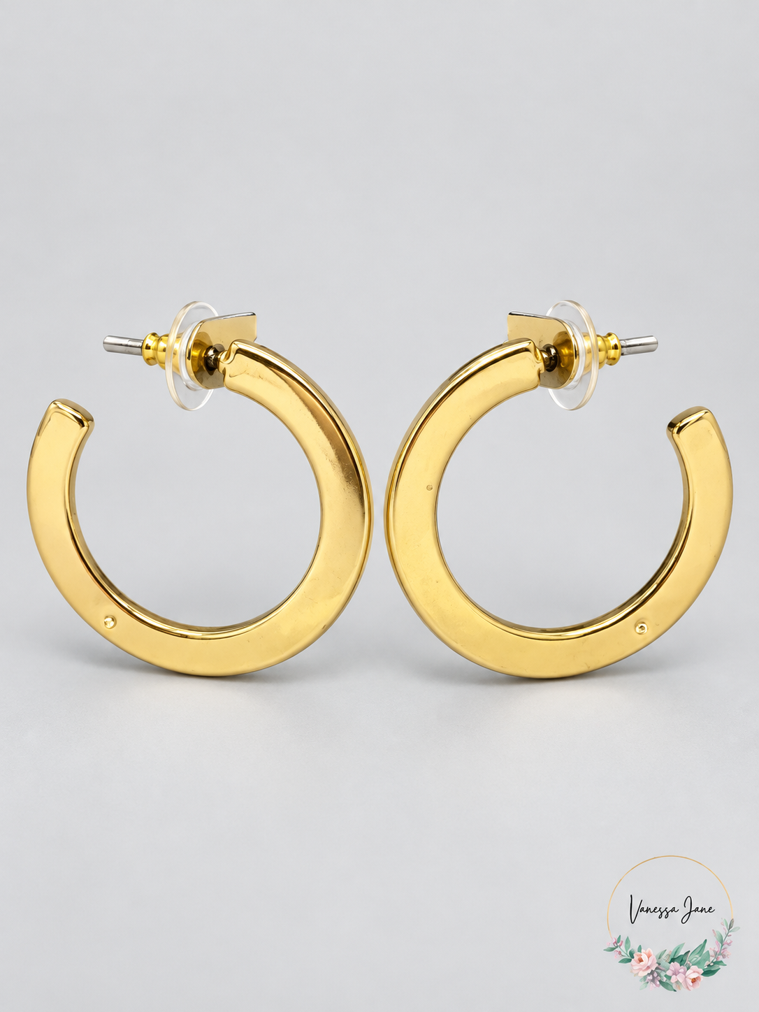 INC Gold-Tone Textured Open Hoop Earrings | gold stock | VJ20261021 14-gold-stock