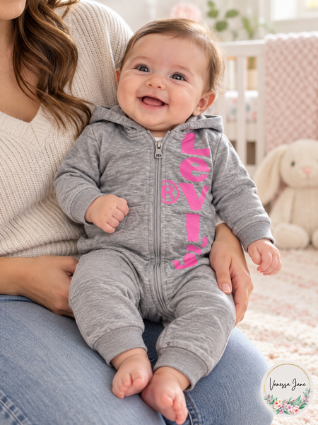 Levi's Baby Girls' Gray Hooded Zip Coverall, 3 Months | grey lifestyle | VJ20261021 21-grey-lifestyle