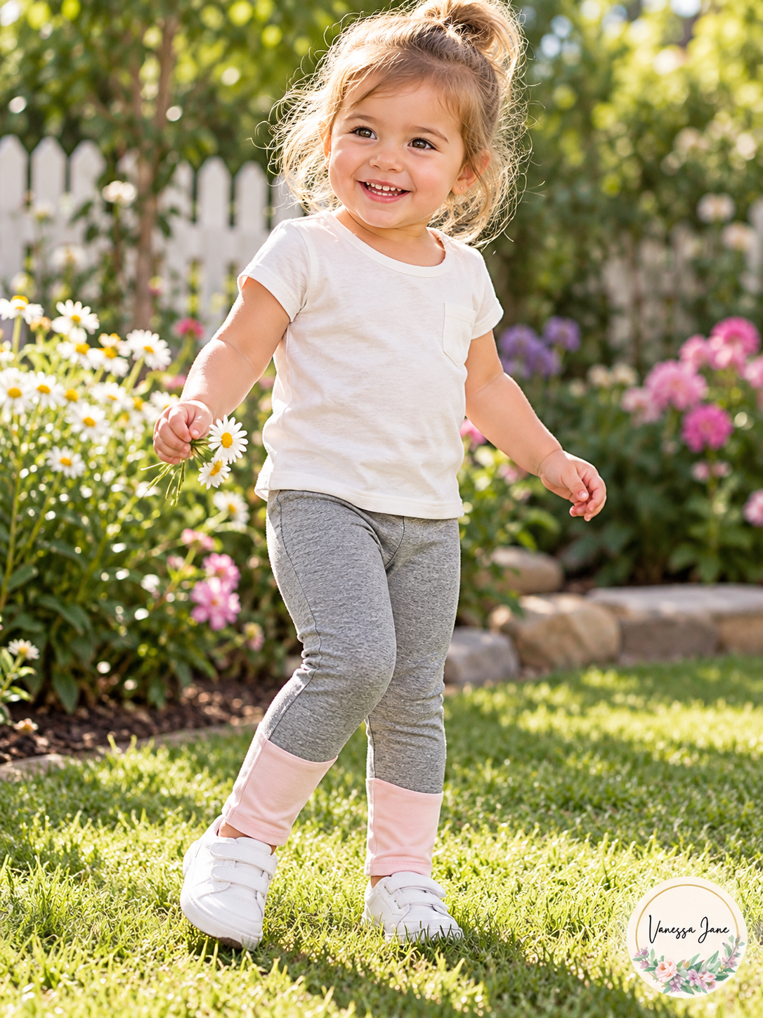 Epic Threads Toddler Girls' Gray and Pink Leggings, 2T | gray-pink lifestyle | VJ20261021 61-gray-pink-lifestyle