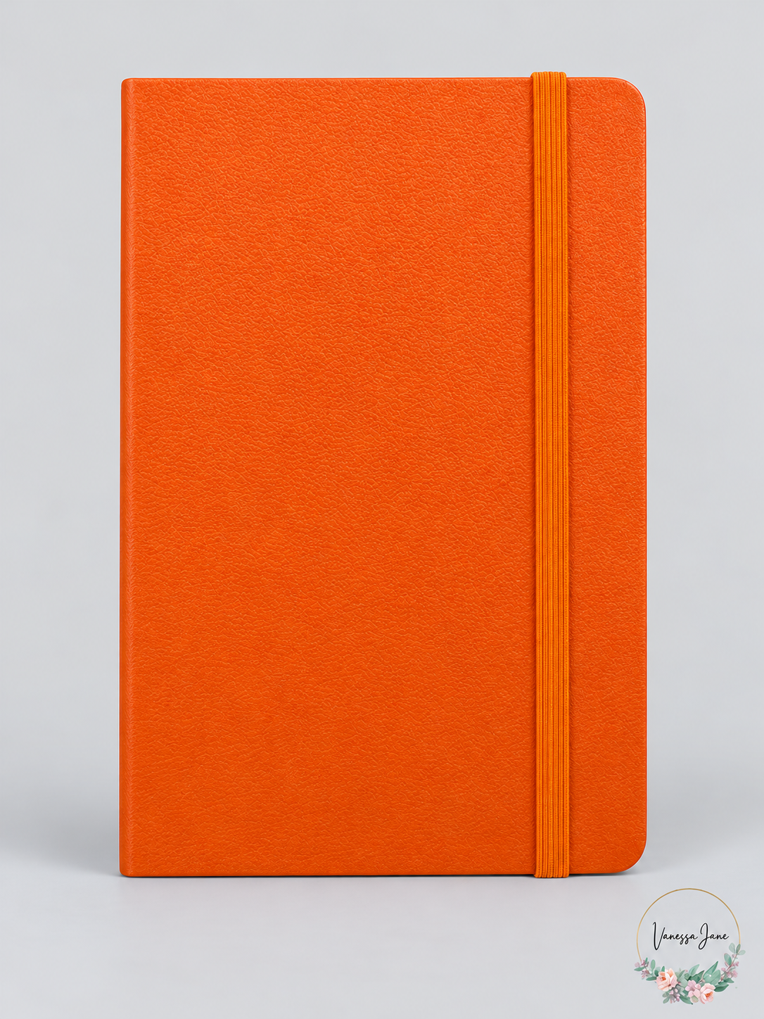 JAM Paper Hardcover Notebook with Elastic Closure, 5 7/8 x 8 1/2 in | orange stock | VJ20261021 63-orange-stock