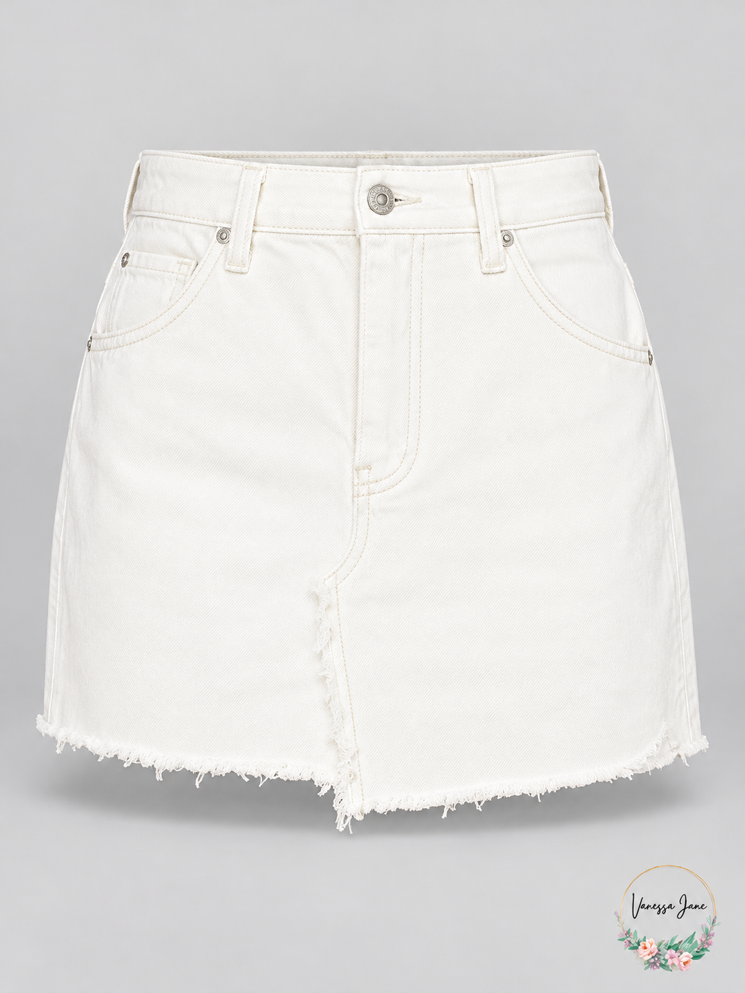 Free People We The Free Brea Frayed Denim Mini Skirt | deco-white stock | VJ20261021 72-deco-white-stock