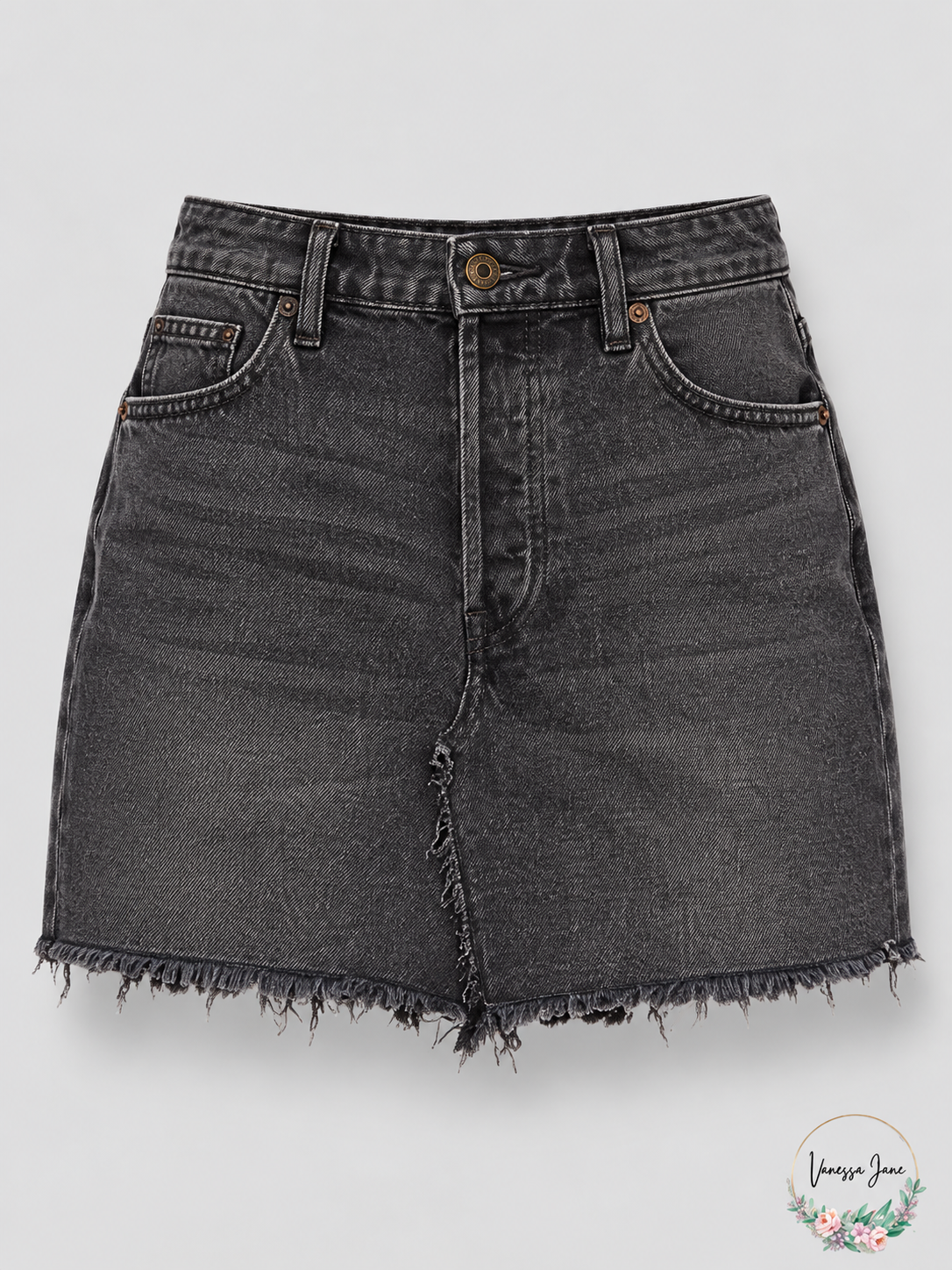 Free People We The Free Brea Frayed Denim Mini Skirt | gray stock | VJ20261021 72-gray-stock