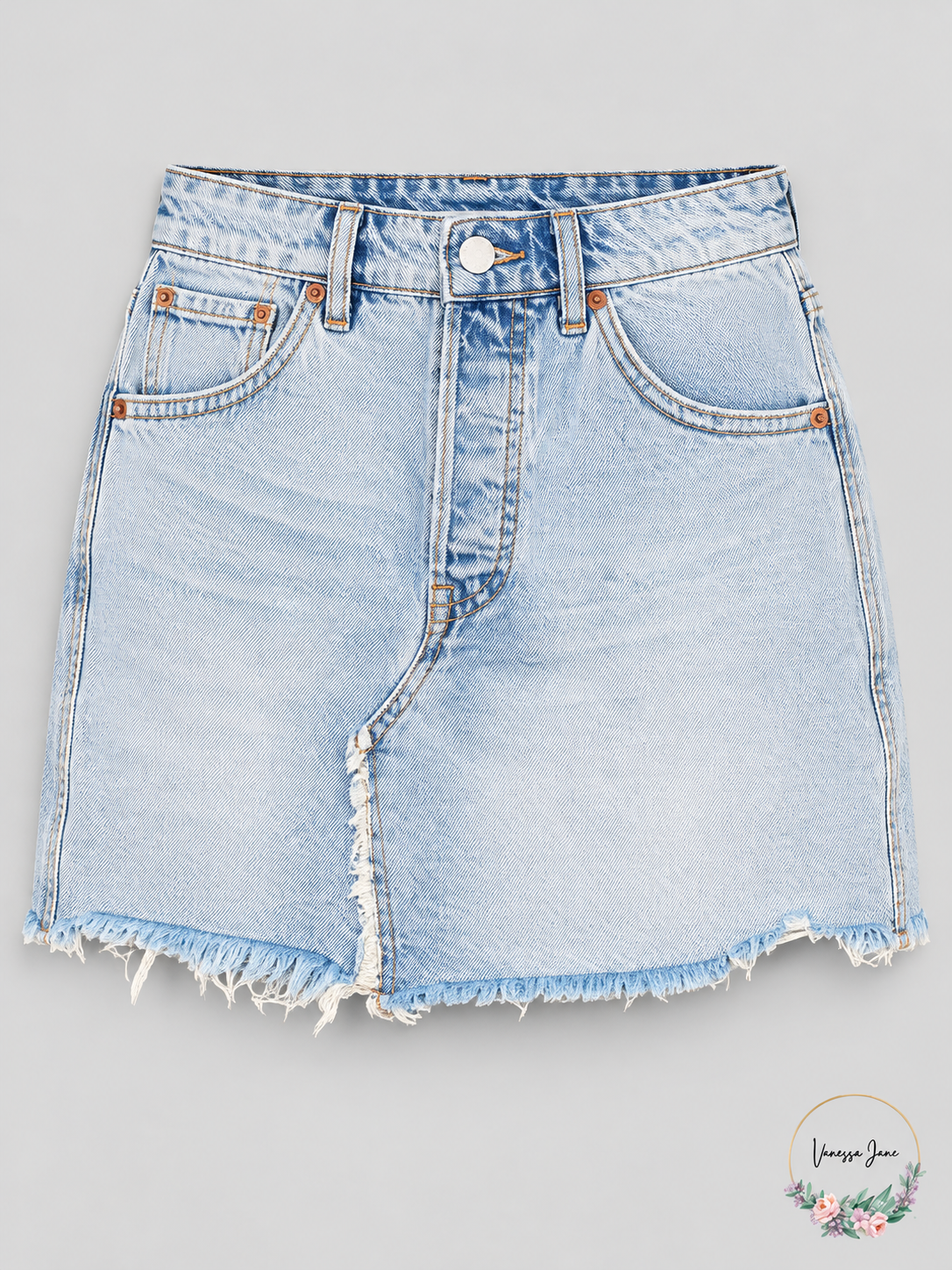 Free People We The Free Brea Frayed Denim Mini Skirt | mile-high-blue stock | VJ20261021 72-mile-high-blue-stock