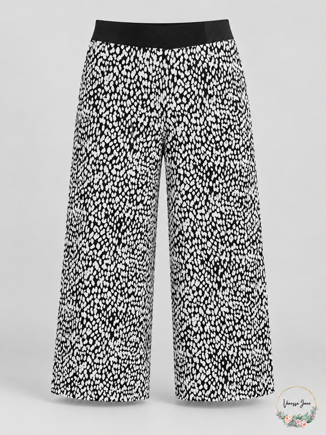 INC Women's Black and White Animal-Print Culottes, Petite Small | white stock | VJ20261021 79-white-stock