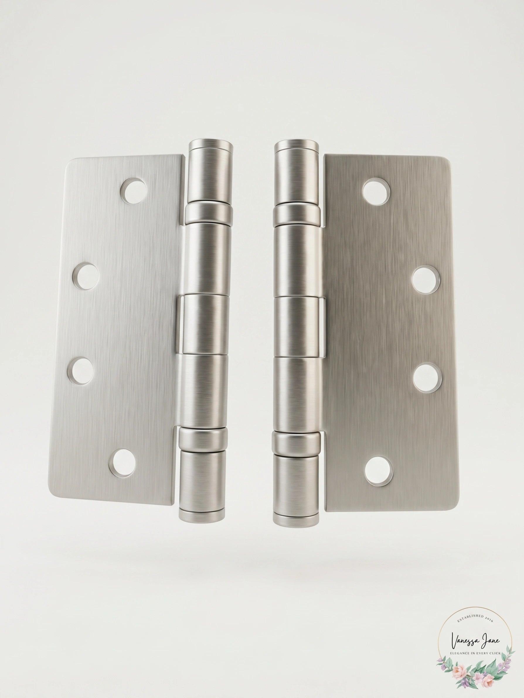 CPS Series Spring Hinge Satin Nickel Full Mortise Spring Hinge - (Set of 2)