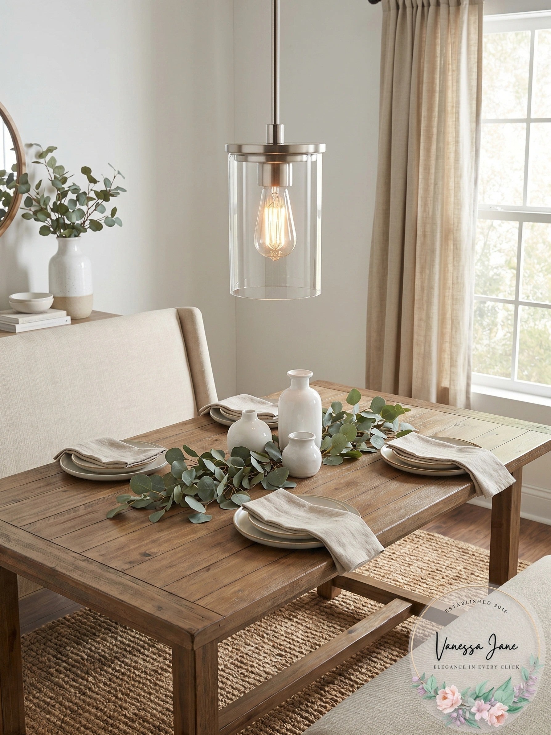 Kichler Crosby Contemporary 1 Light Brushed Nickel Mini Pendant Light