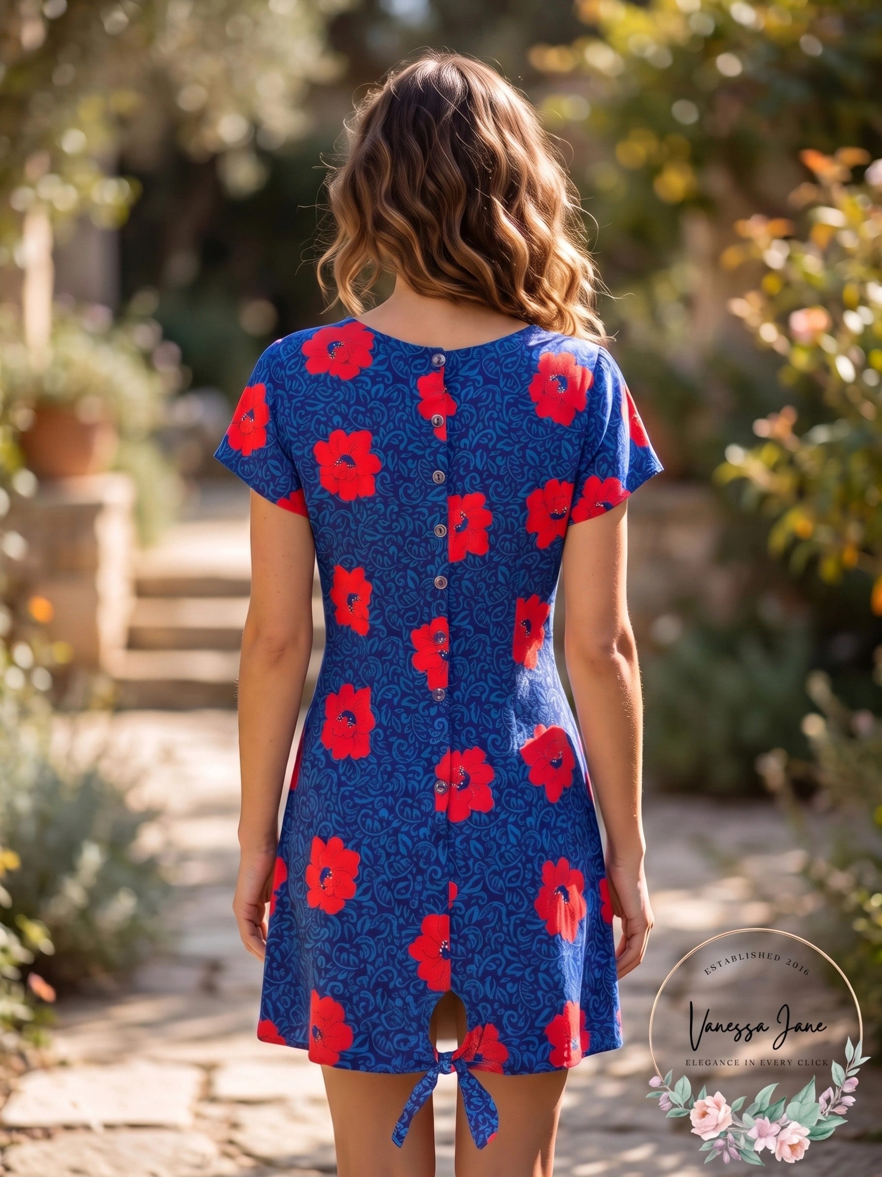 Kono New York Vintage Floral Dress, Size 3/4