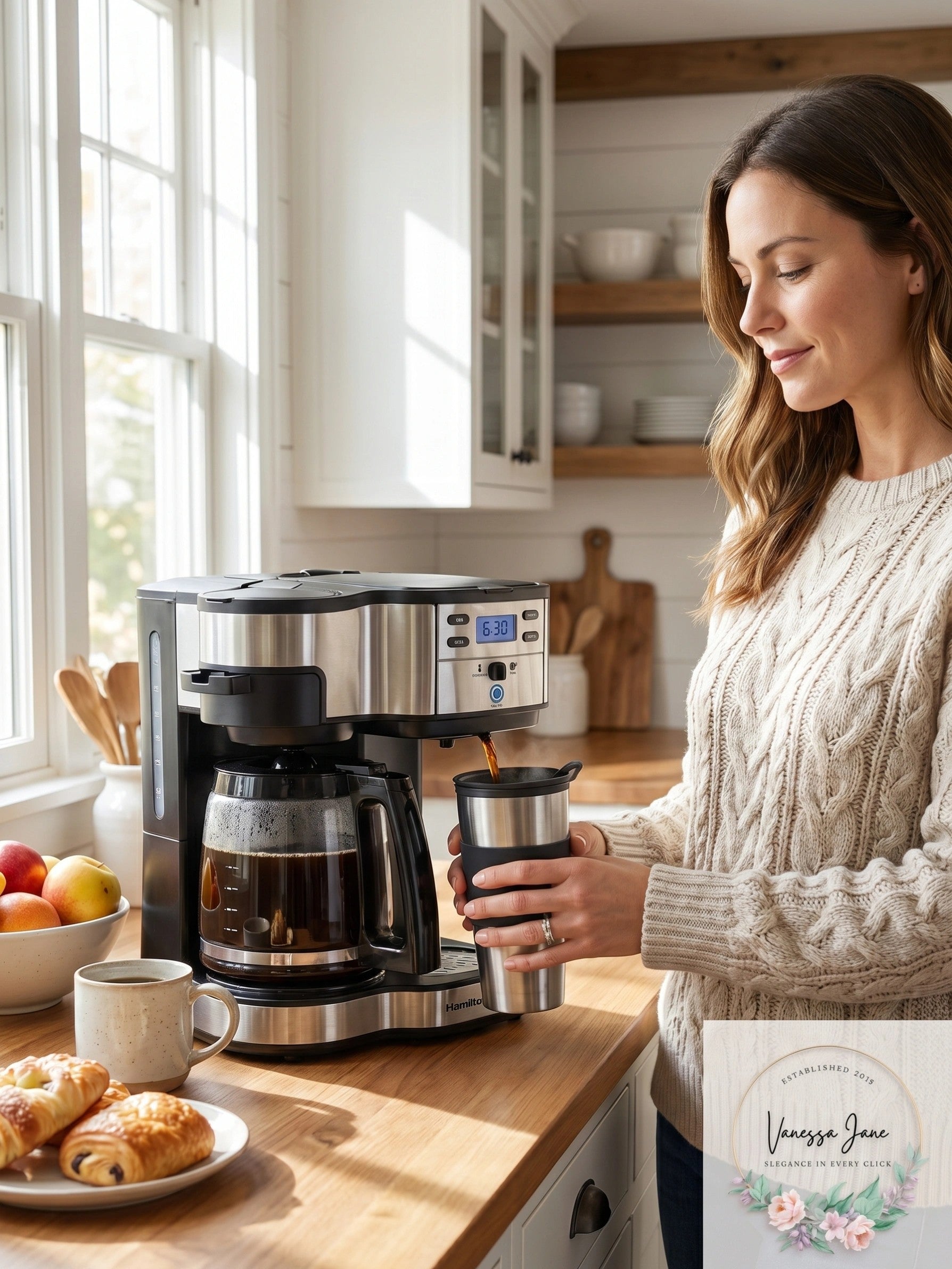 Hamilton Beach 2-Way Brewer Single Serve or 12 Cup Coffee Maker Black 49980A