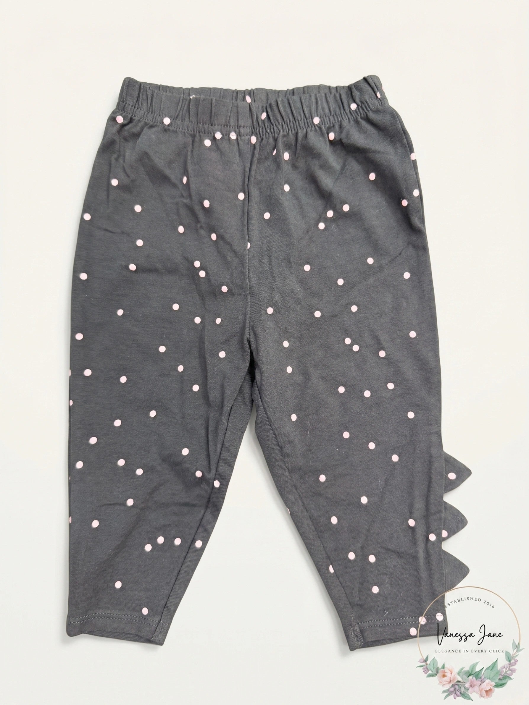 Lot Of Two Carters Baby Girl Polka Dot Bottoms, Size 12Months