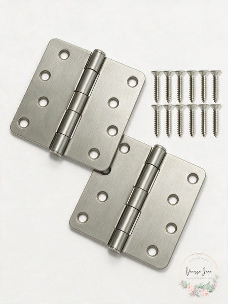 Deltana S44R415 4 X 4 X 0.25 in. Radius Hinge Steel-US15, 1 Set