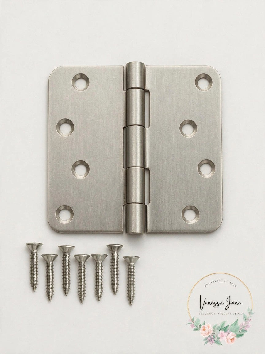 Deltana S44R415 4 X 4 X 0.25 in. Radius Hinge Steel-US15, 1 Set