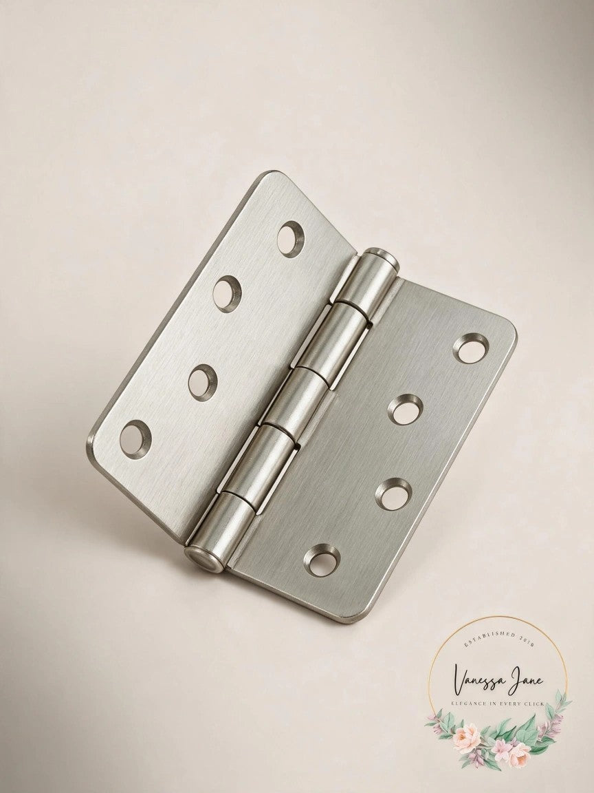 Deltana S44R415 4 X 4 X 0.25 in. Radius Hinge Steel-US15, 1 Set